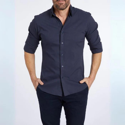 Elite - Anti-Knitter-Bluse mit Reißverschluss-Chaps Herrenmode