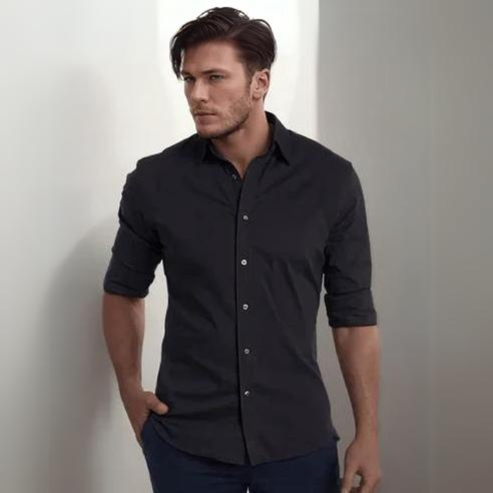 Elite - Anti-Knitter-Bluse mit Reißverschluss-Chaps Herrenmode