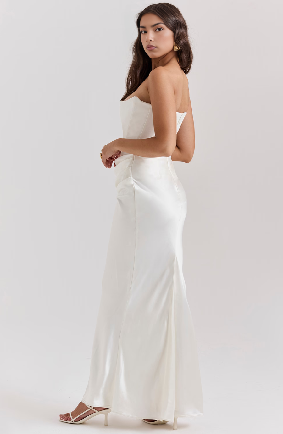 Damen Bodycon Kleid Lang Hochzeitsgästekleid Formal