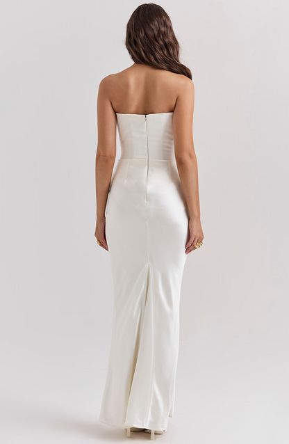 Damen Bodycon Kleid Lang Hochzeitsgästekleid Formal