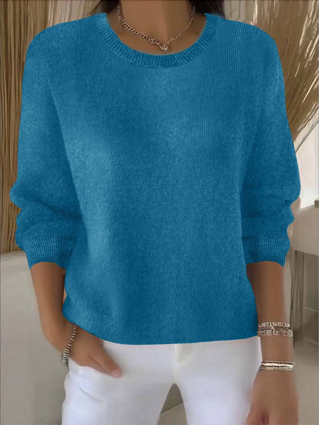 Damen Strickpullover Weich Warm Winter