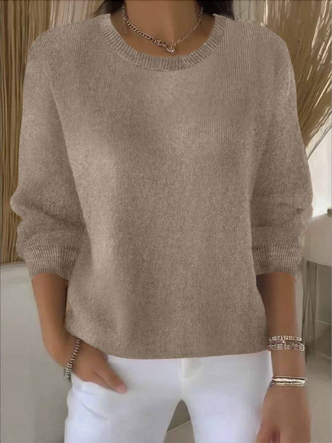 Damen Strickpullover Weich Warm Winter