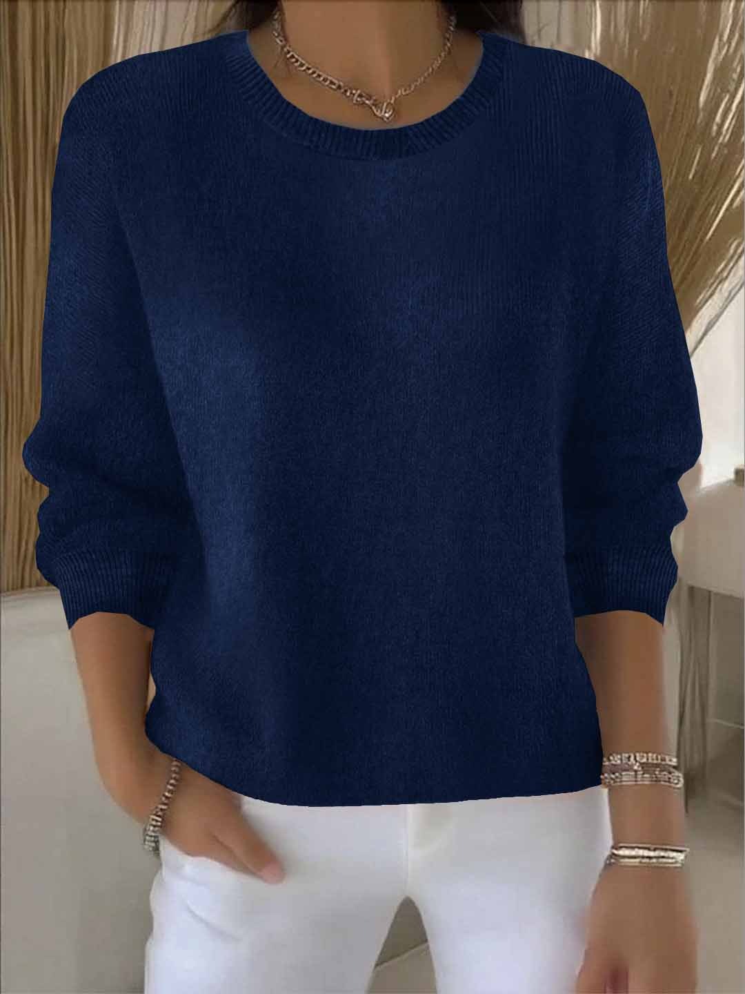 Damen Strickpullover Weich Warm Winter