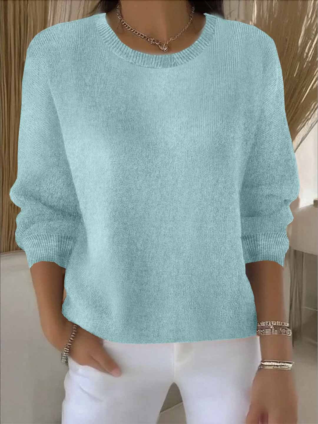 Damen Strickpullover Weich Warm Winter