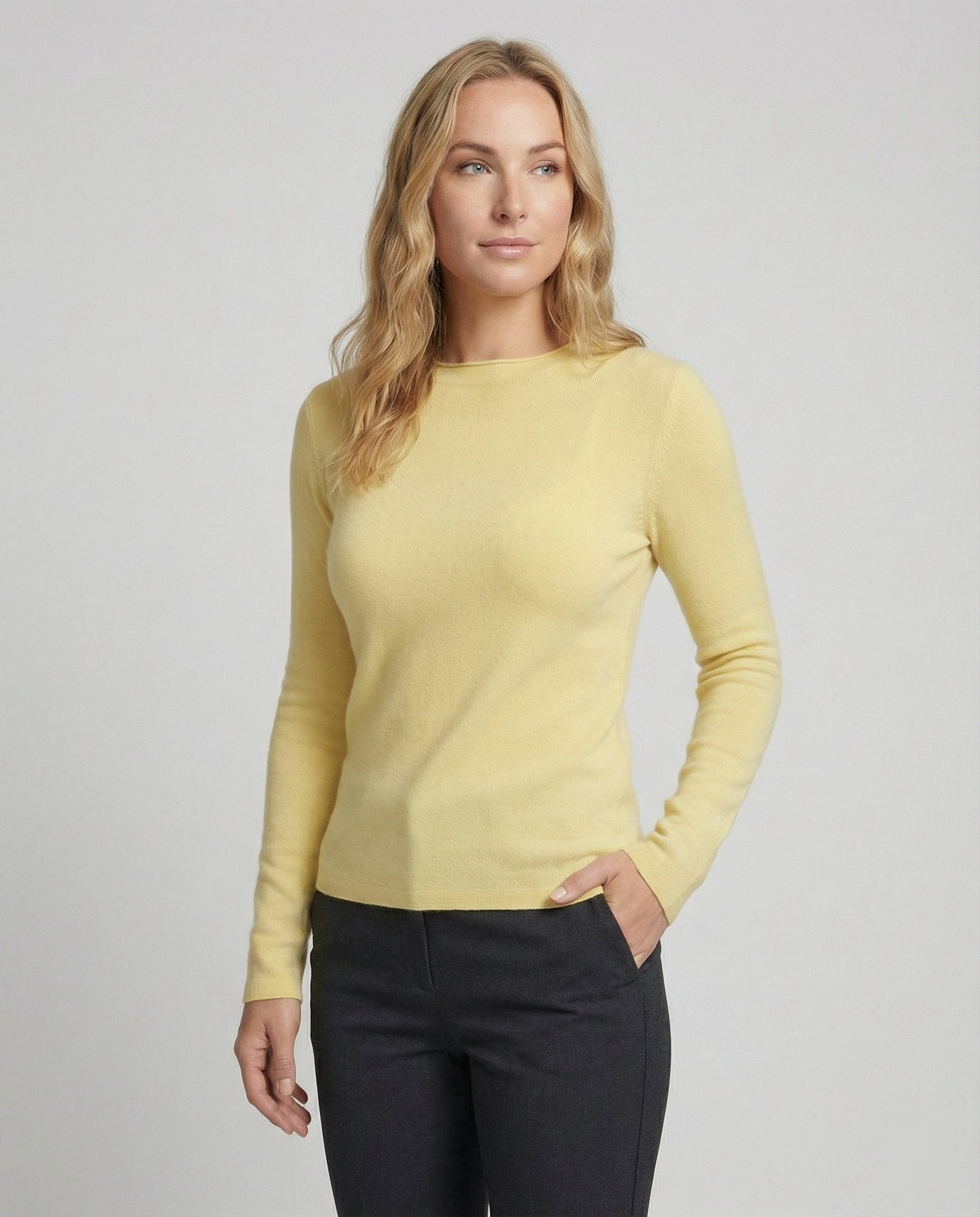 Damen Strickpullover Stehkragen Modern Unifarben - BerlinGlamour