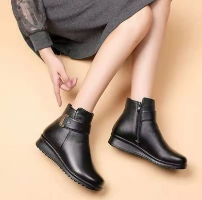Damen Winterstiefel Warm Fell gefüttert Schnee Stiefel