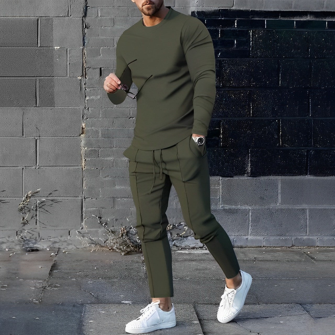 Herren Jogger Hose Sportlich Elegant Bequem