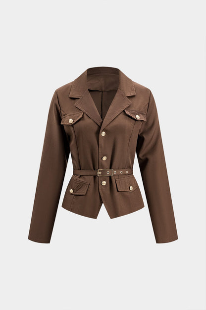Elegantes Blazer Set Frauen Blazer mit Rock