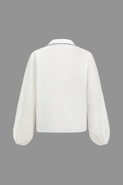 Elegantes Zweiteiler Set Damen Modern Kontrast