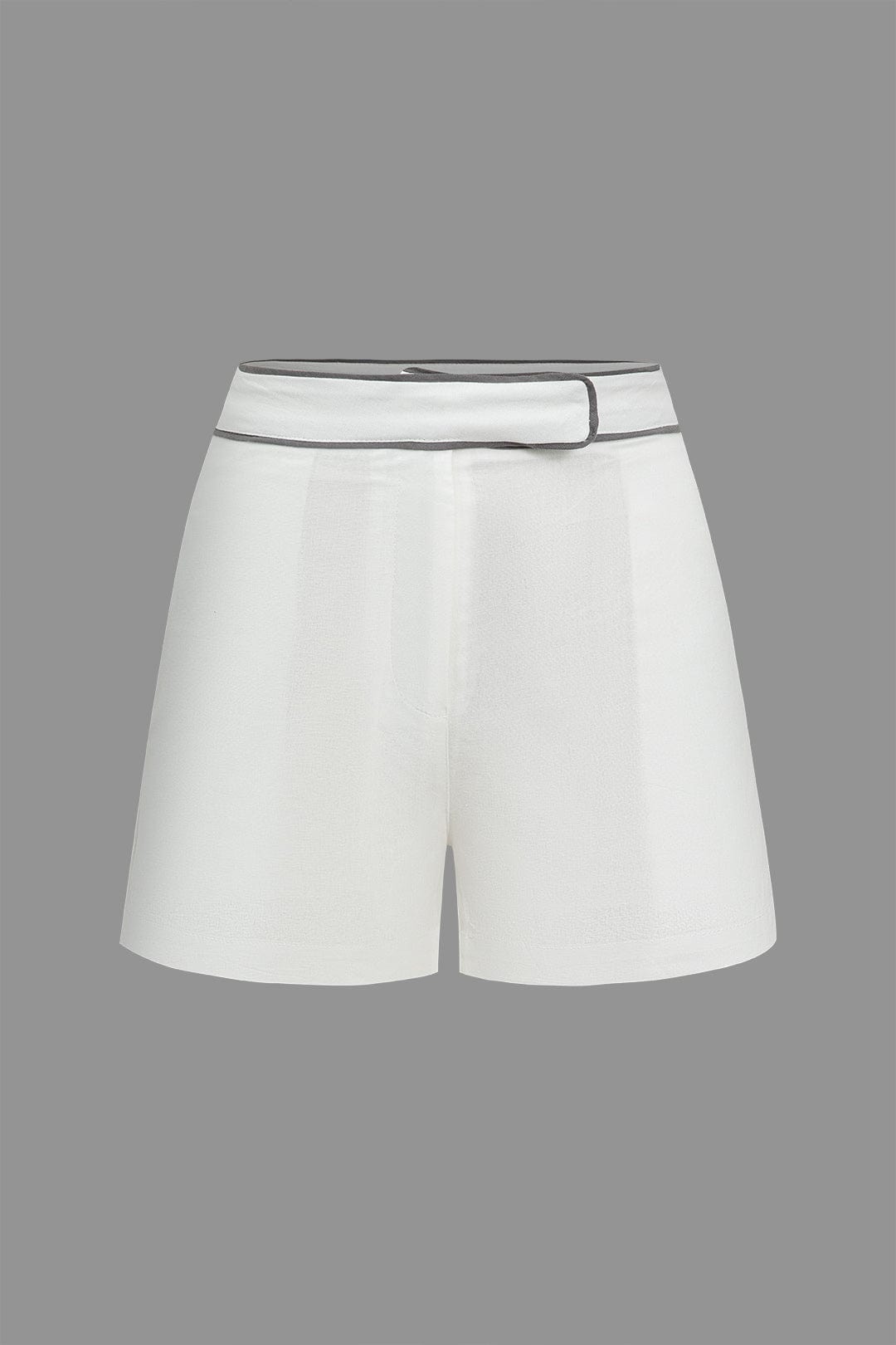 Elegantes Zweiteiler Set Damen Modern Kontrast