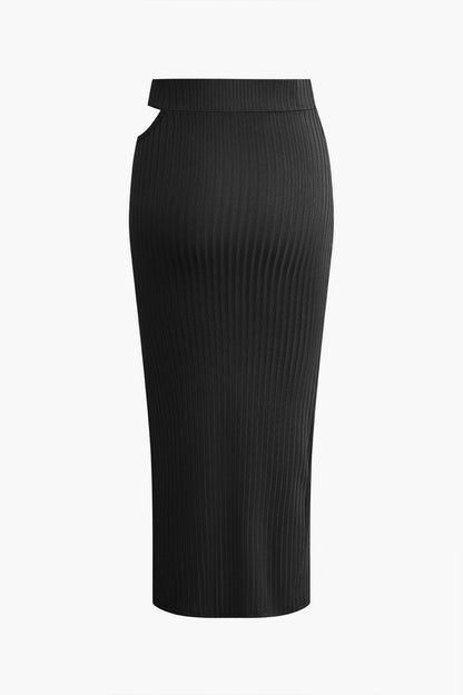 Asymmetrisches Zweiteiler-Set Damen Cut-Out-Details Trendy