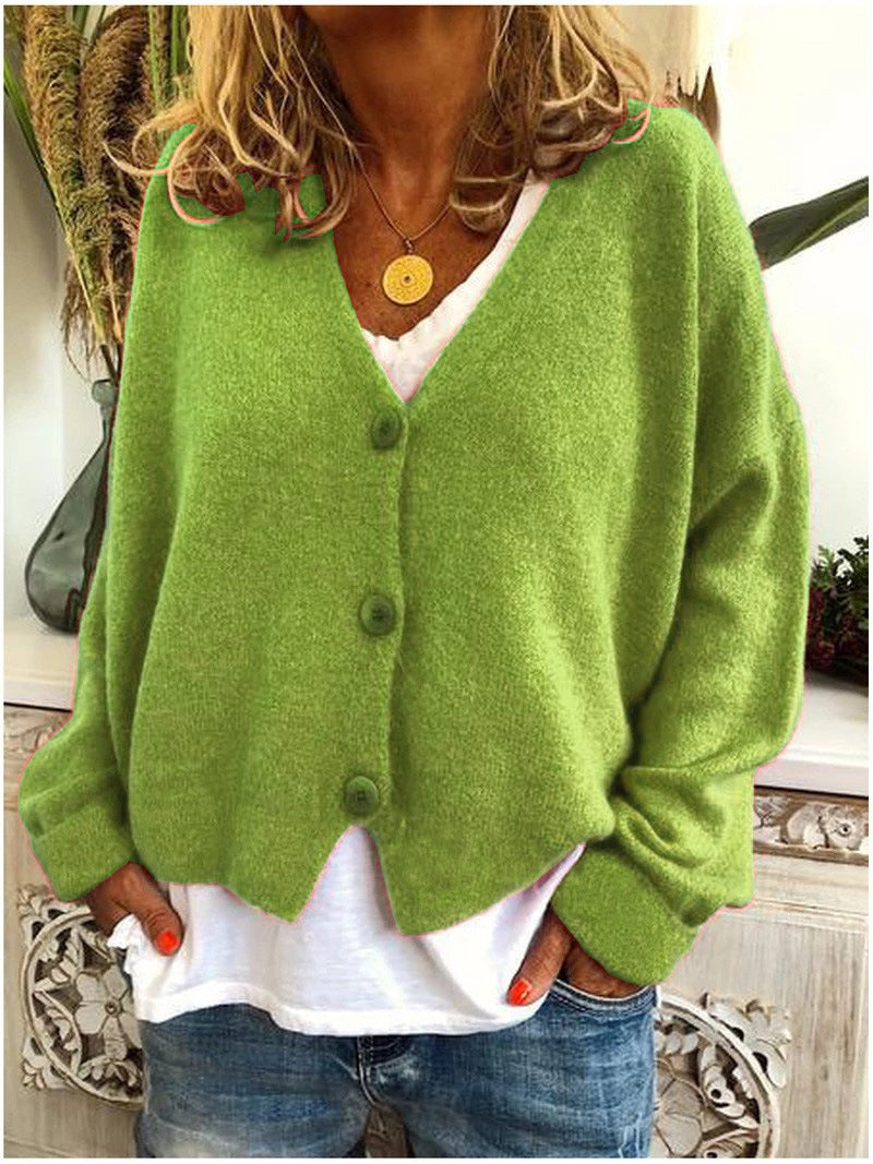 Chic Damen Strickjacke Langärmlig Modern