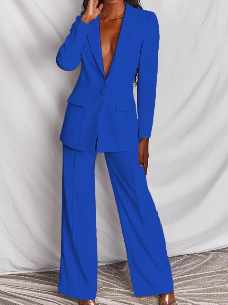 Damen Businessanzug Elegant Schwarze Größe