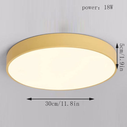 LED Deckenleuchte Rund Skandinavisches Design Modern