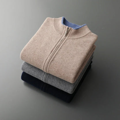 Herren Cashmere Jacke Warm Elegant Winter