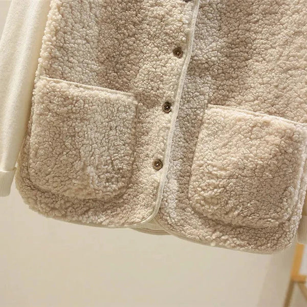 Lammwoll Weste Klassisch Damen Warm