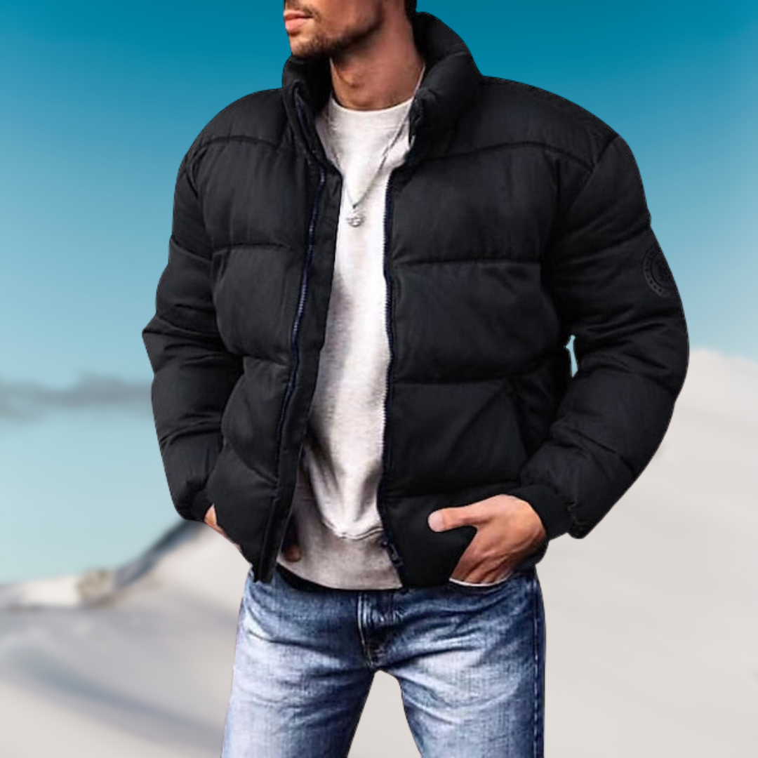 Männer Pufferjacke Warm Isoliert Wasserdicht