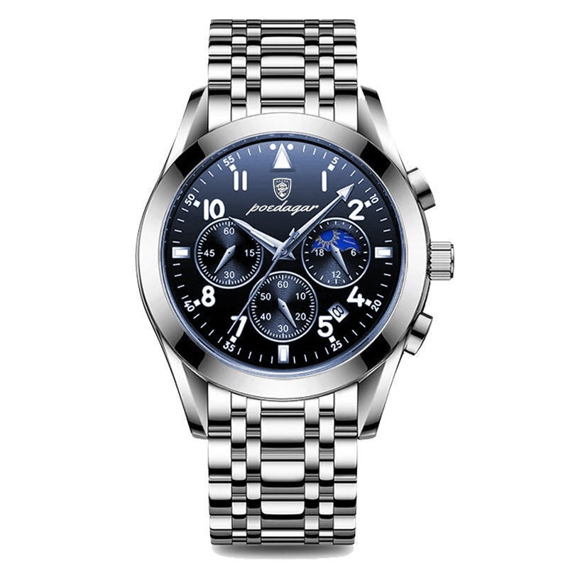 Herren Armbanduhr Edelstahl Elegantes Design
