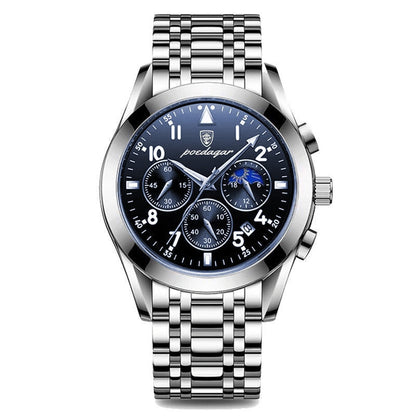 Herren Armbanduhr Edelstahl Elegantes Design