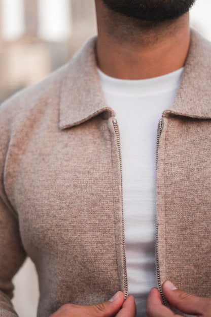 Herren Strickjacke Kaschmir Weich Elegant