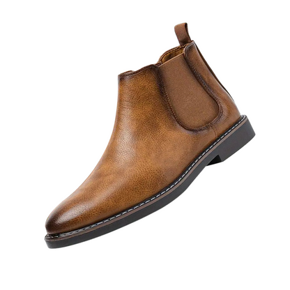 Herren Chelsea Boots Lederschuhe Komfortabel