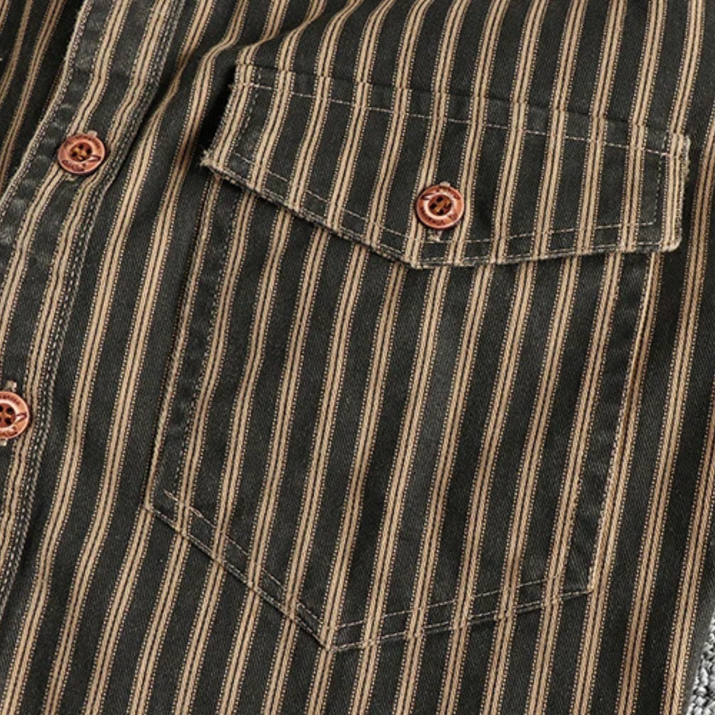 Herren Hemd Utility Style Baumwolle
