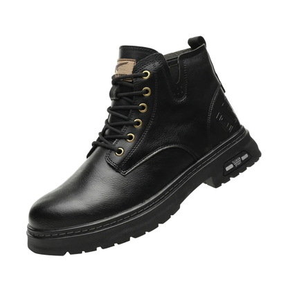 Herren Schnürstiefel Robust Reißverschluss Wasserfest - BerlinGlamour