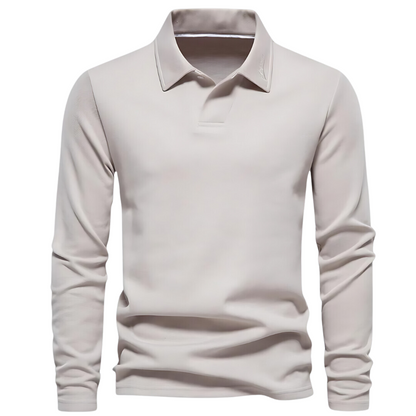 Herren Poloshirt Langarm Klassisch Stylish