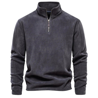 Herren Sweatshirt Klassisch Viertelreißverschluss Bequem