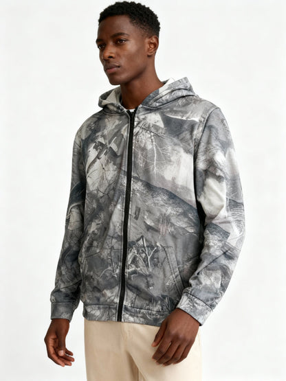 Camo Kapuzenpulli Übergröße Bequem Modern - BerlinGlamour