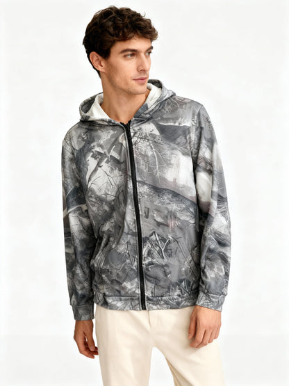 Camo Kapuzenpulli Übergröße Bequem Modern