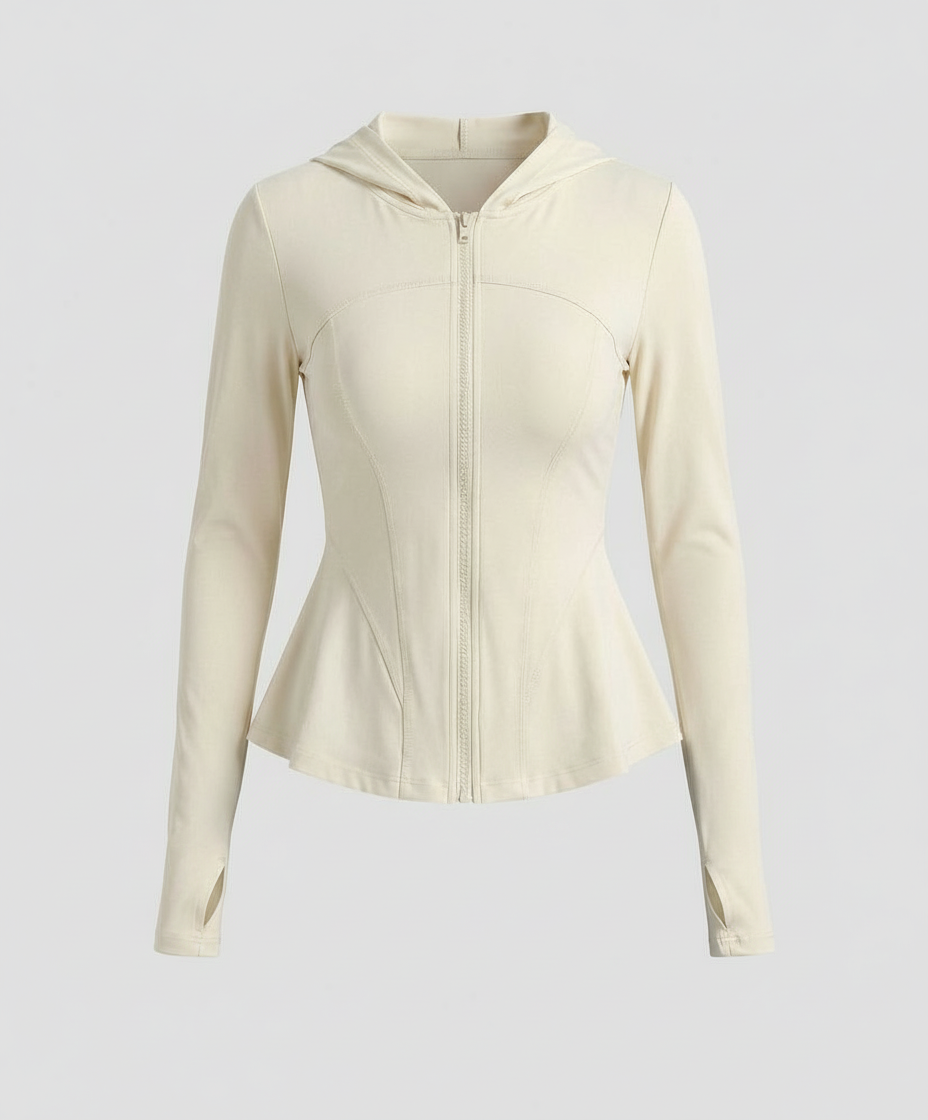 Damen Yoga Jacke Leicht UV-Schutz Slim Fit Kühlend