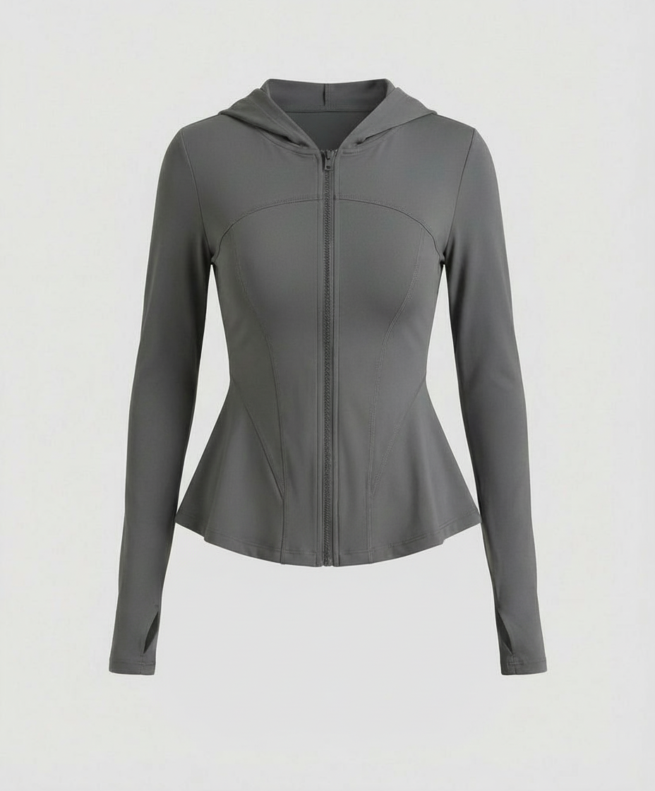 Damen Yoga Jacke Leicht UV-Schutz Slim Fit Kühlend