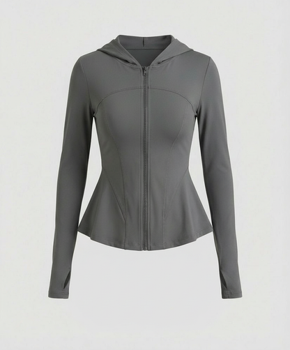 Damen Yoga Jacke Leicht UV-Schutz Slim Fit Kühlend