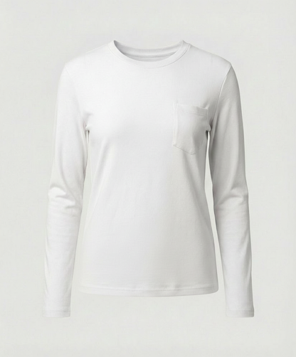 Damen Langarmshirt Rundhals Loose Fit Bequem
