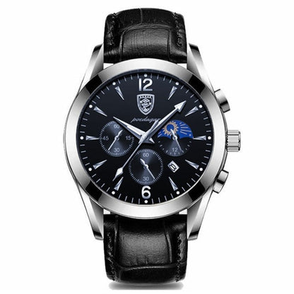 Herren Armbanduhr Edelstahl Automatik Elegant