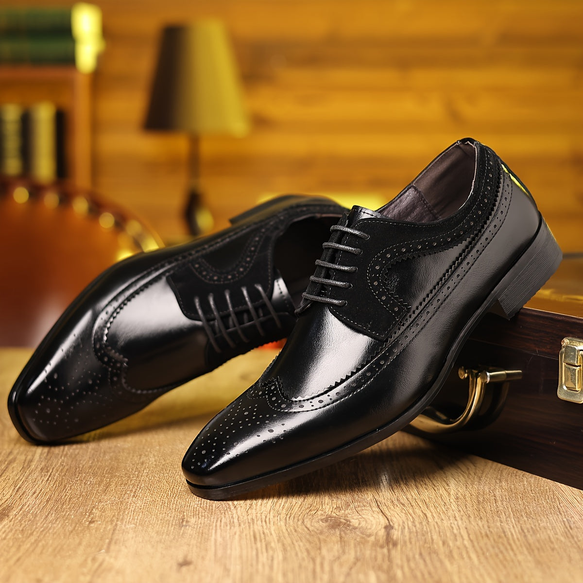 Herren Leder Schuhe Elegantes Business Design