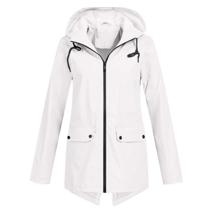 Damen Winterjacke Warm mit Kapuze Reißverschluss