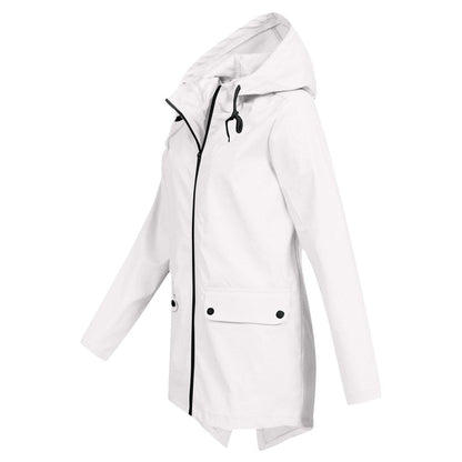 Damen Winterjacke Warm mit Kapuze Reißverschluss