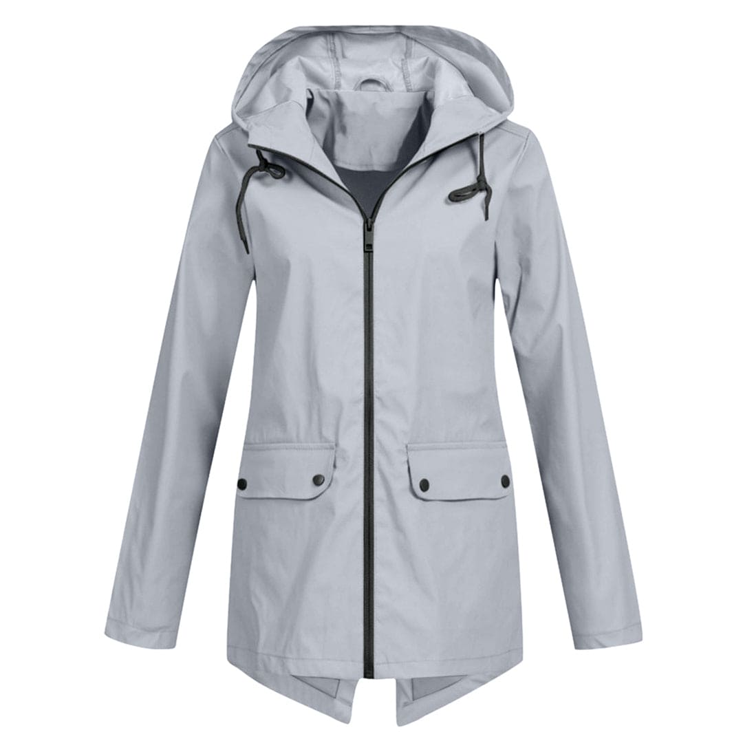Damen Winterjacke Warm mit Kapuze Reißverschluss