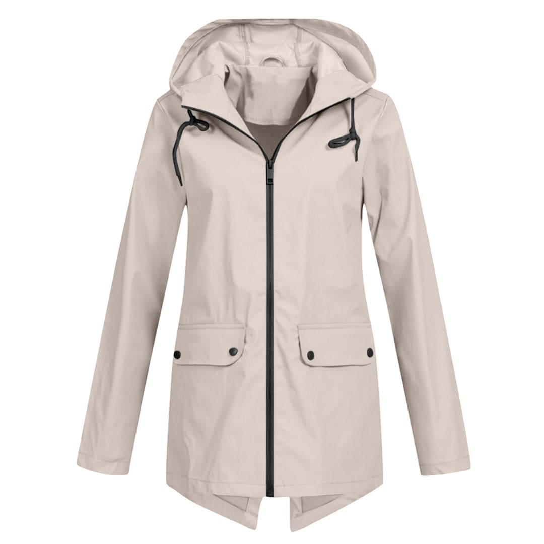 Damen Winterjacke Warm mit Kapuze Reißverschluss