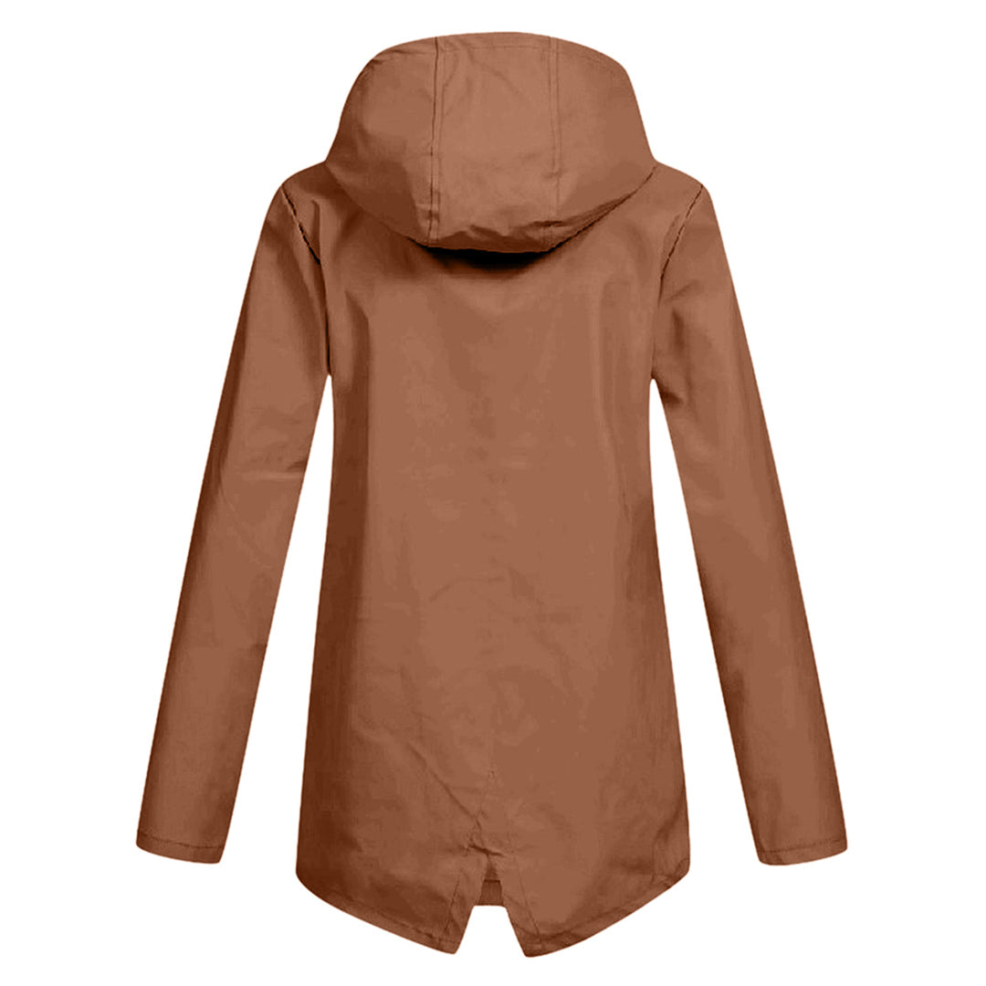 Wasserdichte Lange Winterjacke Mit Kapuze Schwarz - BerlinGlamour