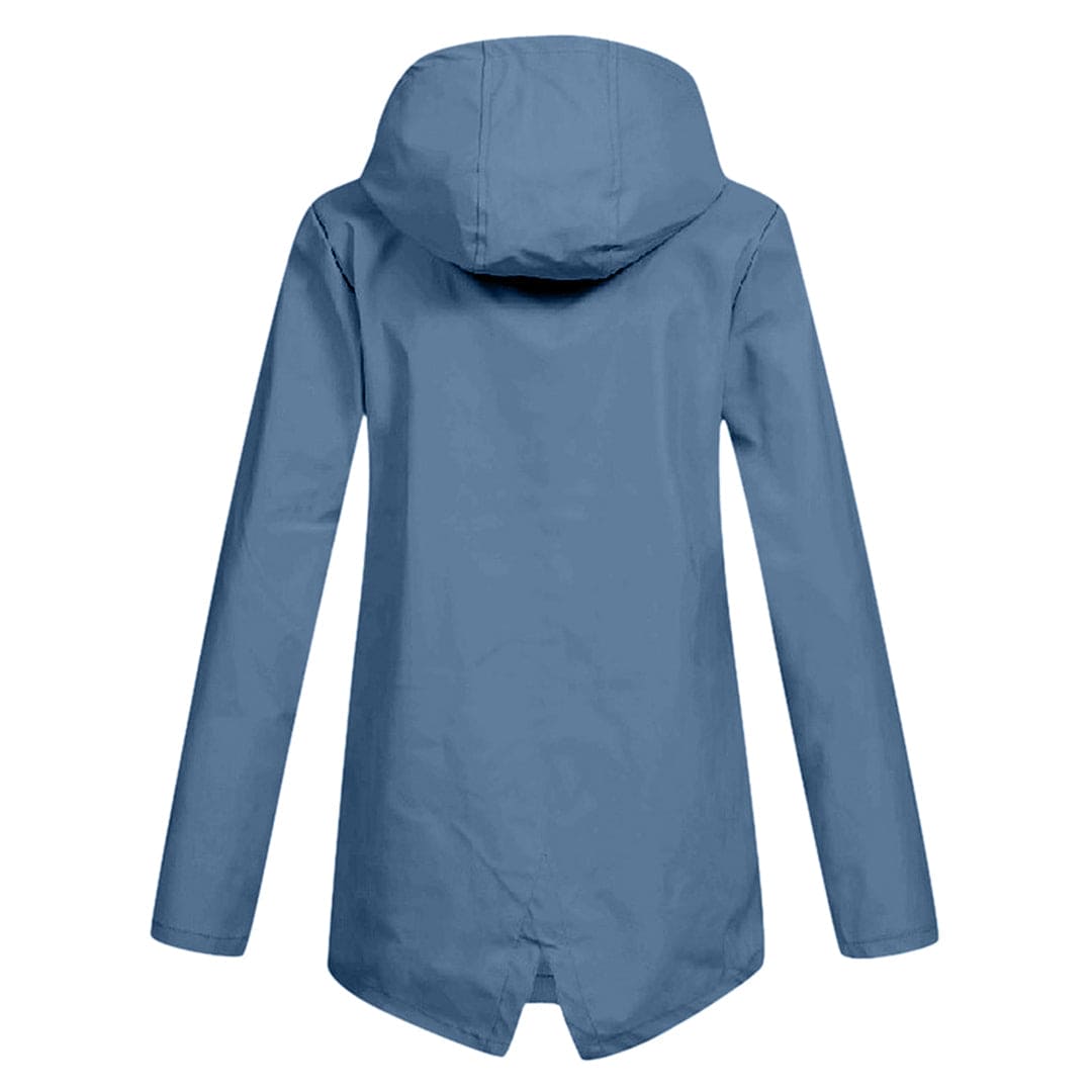 Damen Jacke mit Kapuze Reißverschluss und Taschen
