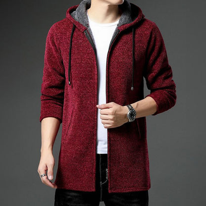 Herren Strickjacke Warm Fleecefutter Winter