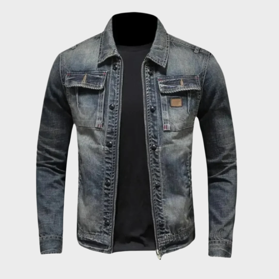 Herren Jeansjacke Regular Fit Klassisch Baumwolle - BerlinGlamour