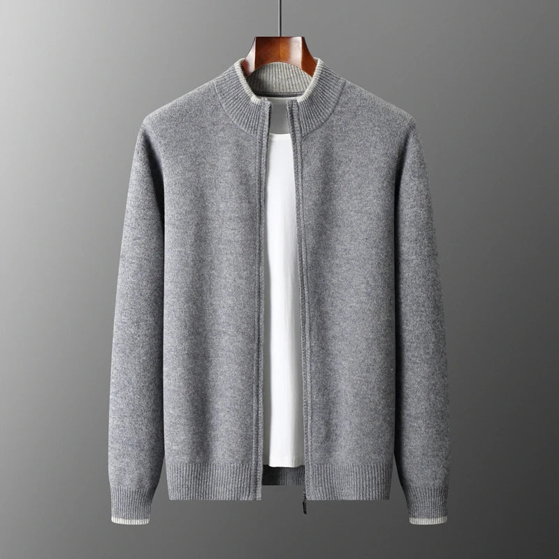 Herren Cashmere Jacke Warm Elegant Winter