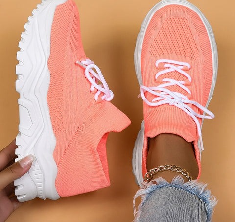 Damen Sneaker Atmungsaktiv mit Fußstütze Bequem