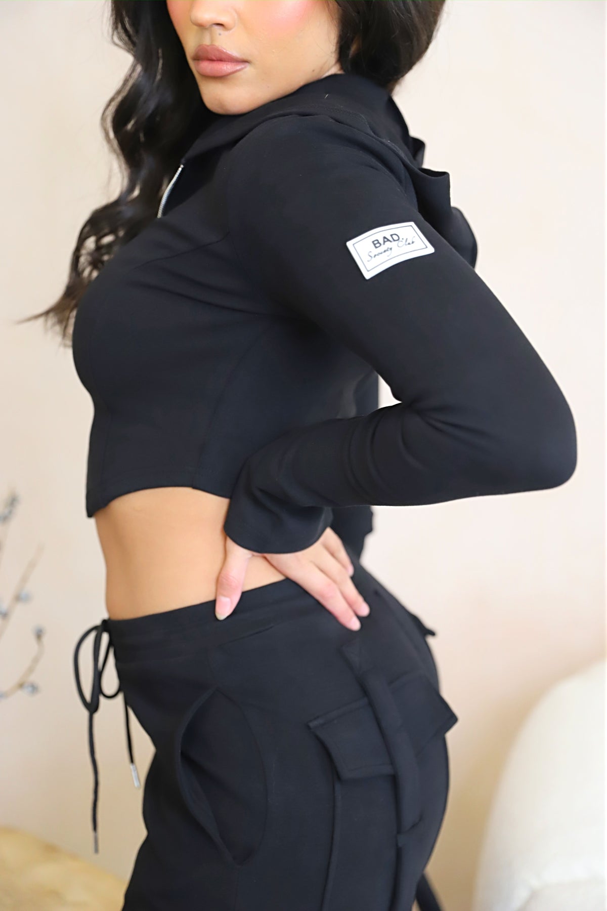 Trainingsanzug Damen Bequem Cargo Freizeit