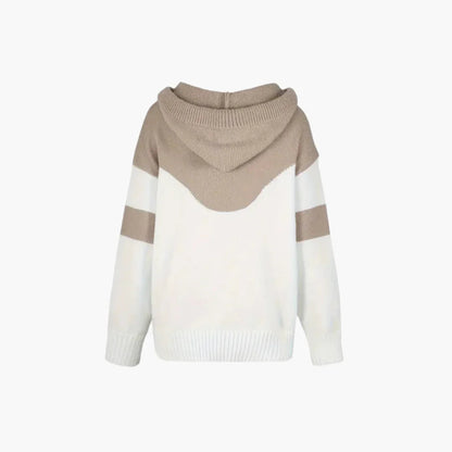 Farbblock Kapuzenpullover für Damen 1