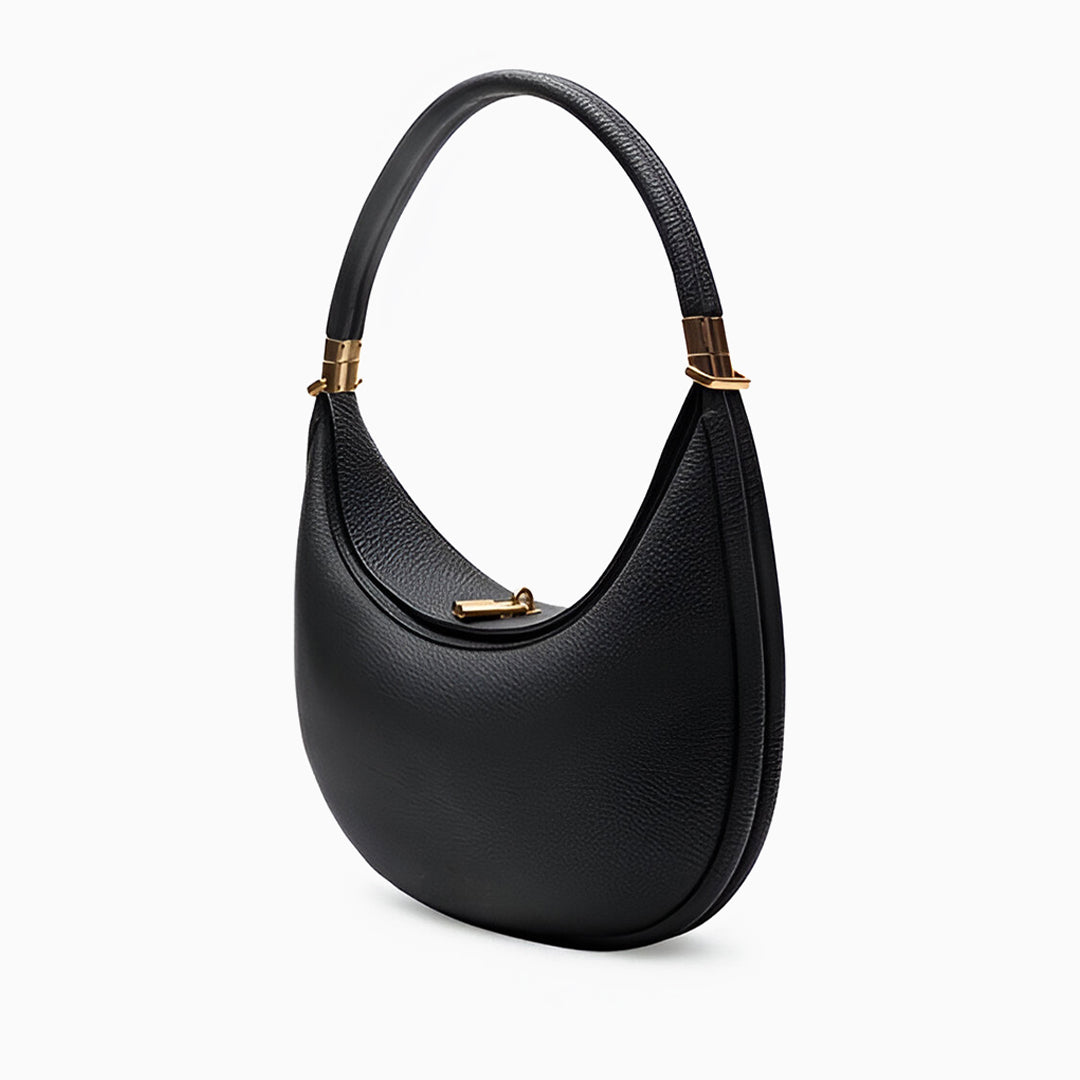 Leder Damenhandtasche Klein Drehverschluss Echtleder